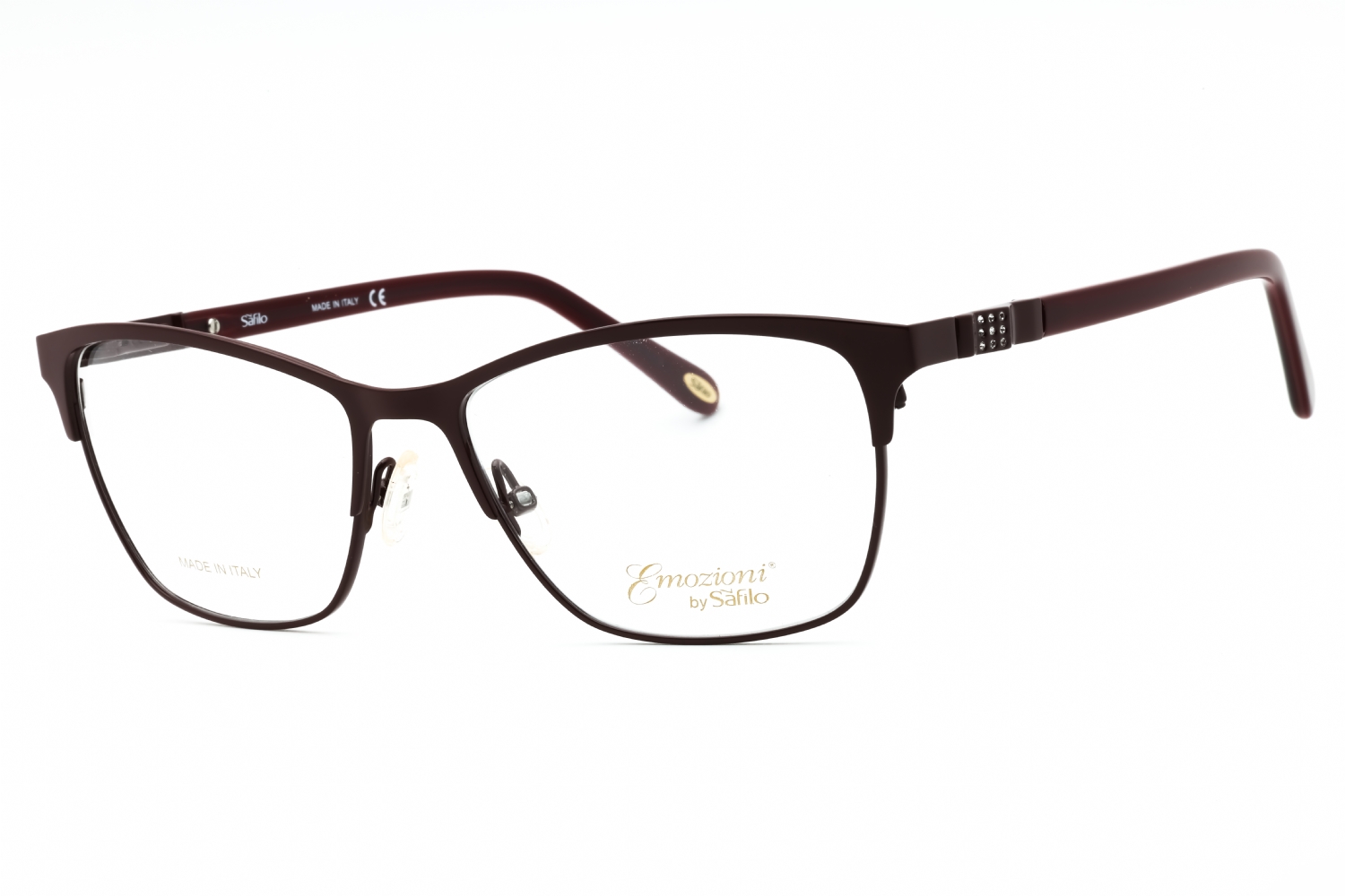  clear demo lens/burgundy