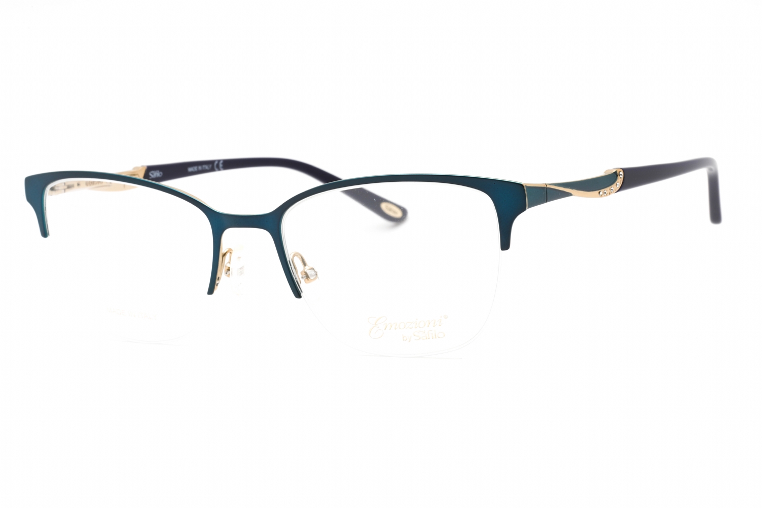  clear demo lens/blue gold