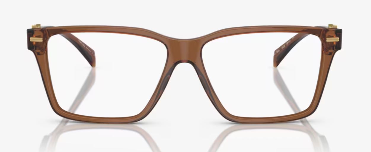  clear lens / transparent brown