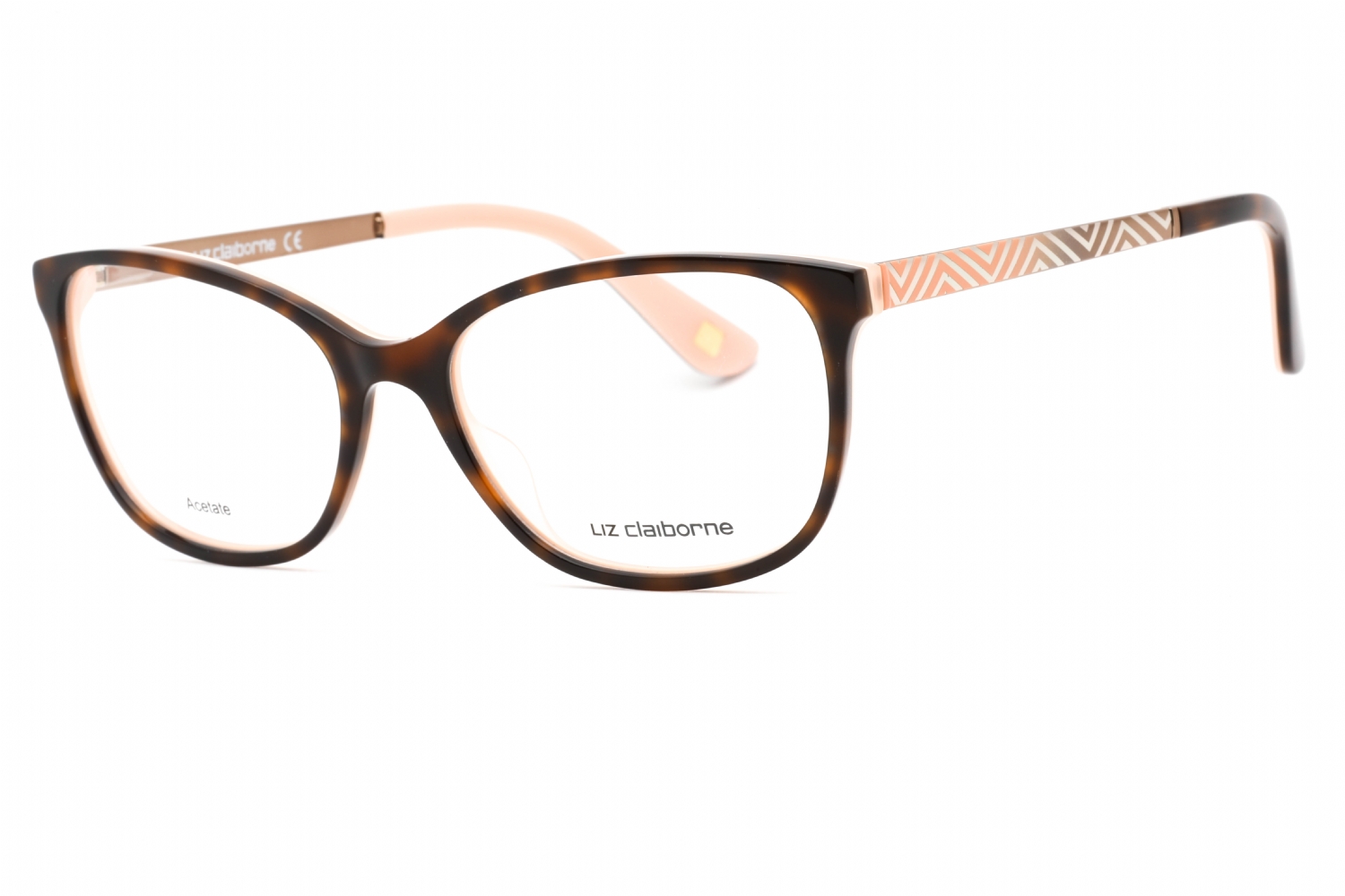  clear demo lens/havana peach