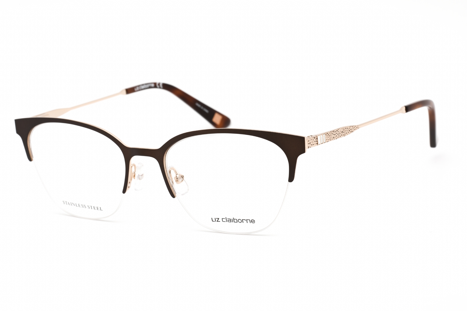  clear demo lens/brown gold