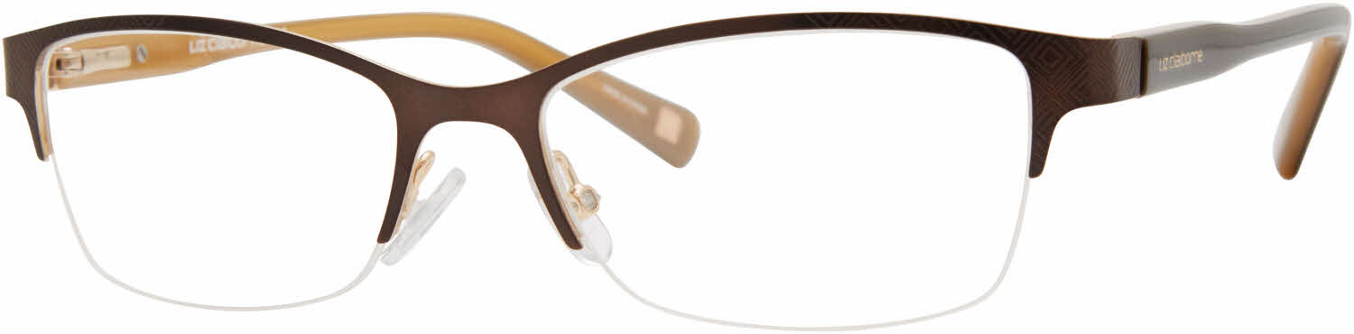  clear lens/brown gold grid