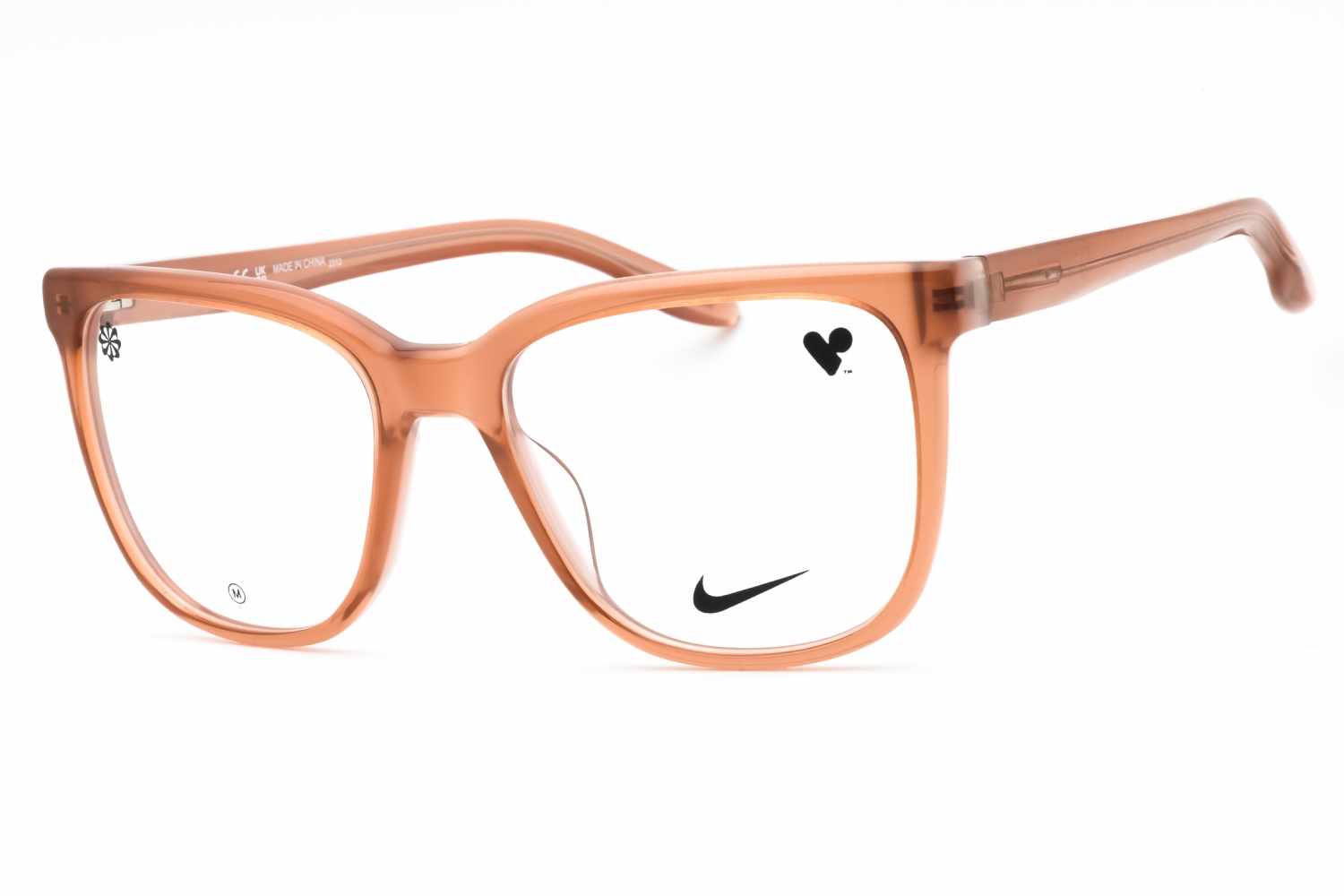  clear demo lens/milky warm sand laminate