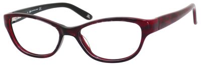  clear/burgundy leopard