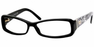  black floral black/clear