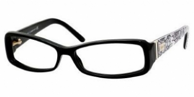  black floral black/clear