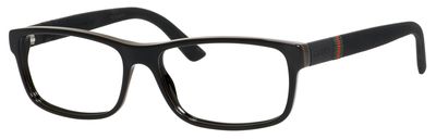  clear/black red green