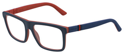  clear/blue red