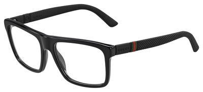  clear/black rubber
