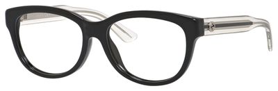  clear/black crystal