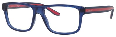  clear/blue red
