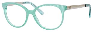  clear/aqua embossed