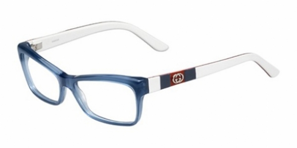  clear/transparent blue white