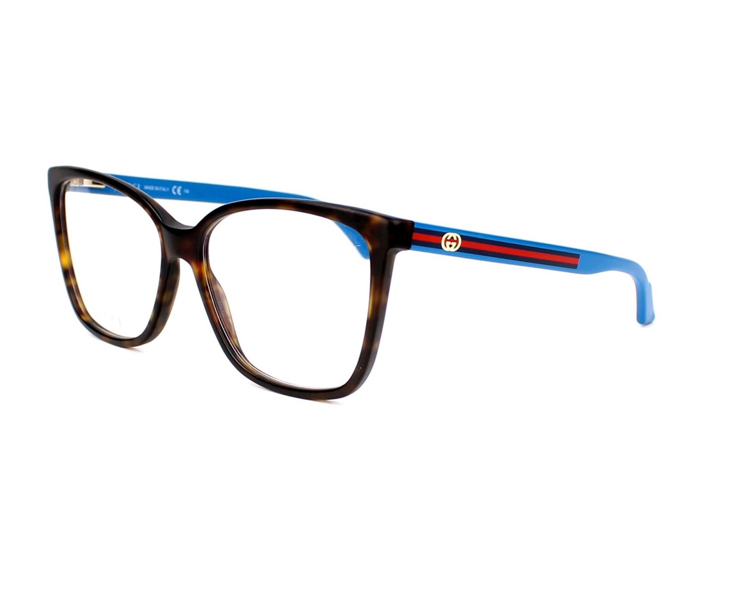 clear/tortoise blue
