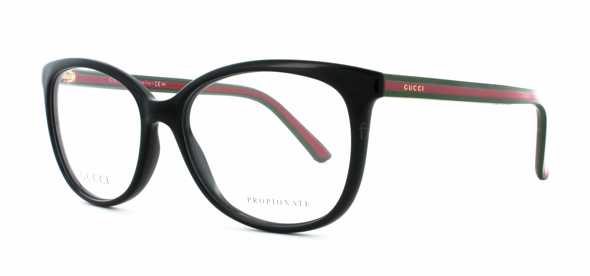  clear/ black green red