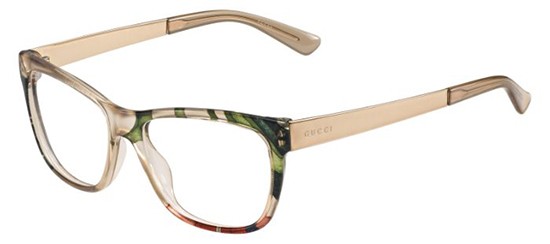  clear/beige floral gold coppr