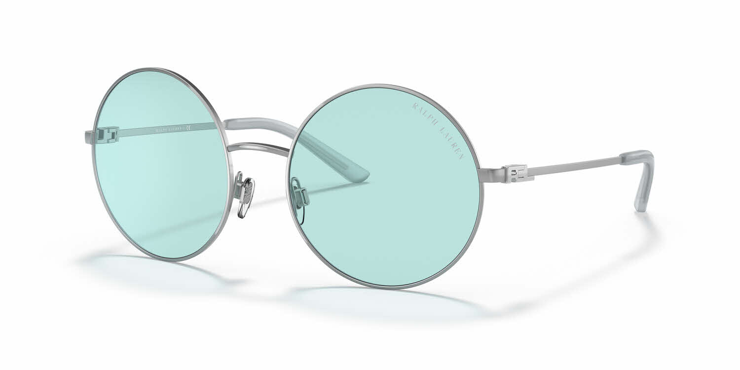  light turquoise lens/shiny sanded silver