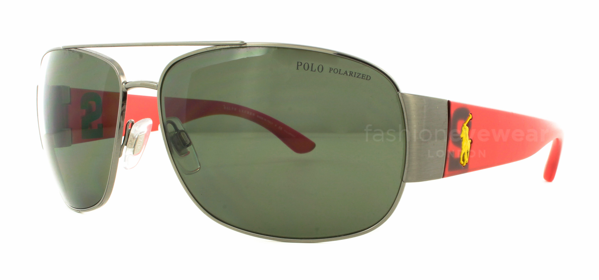  gunmetal brushed/polarised green