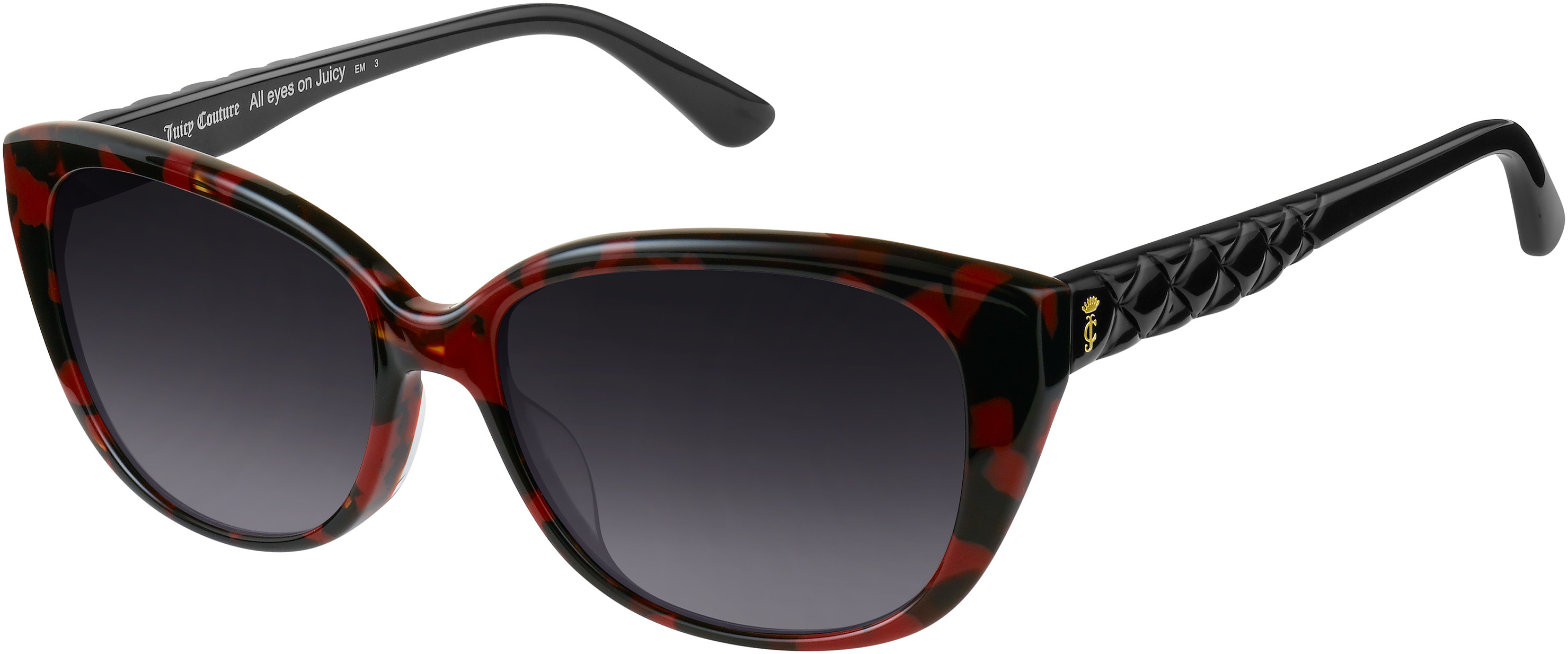  dark gray gradient/burgundy havana