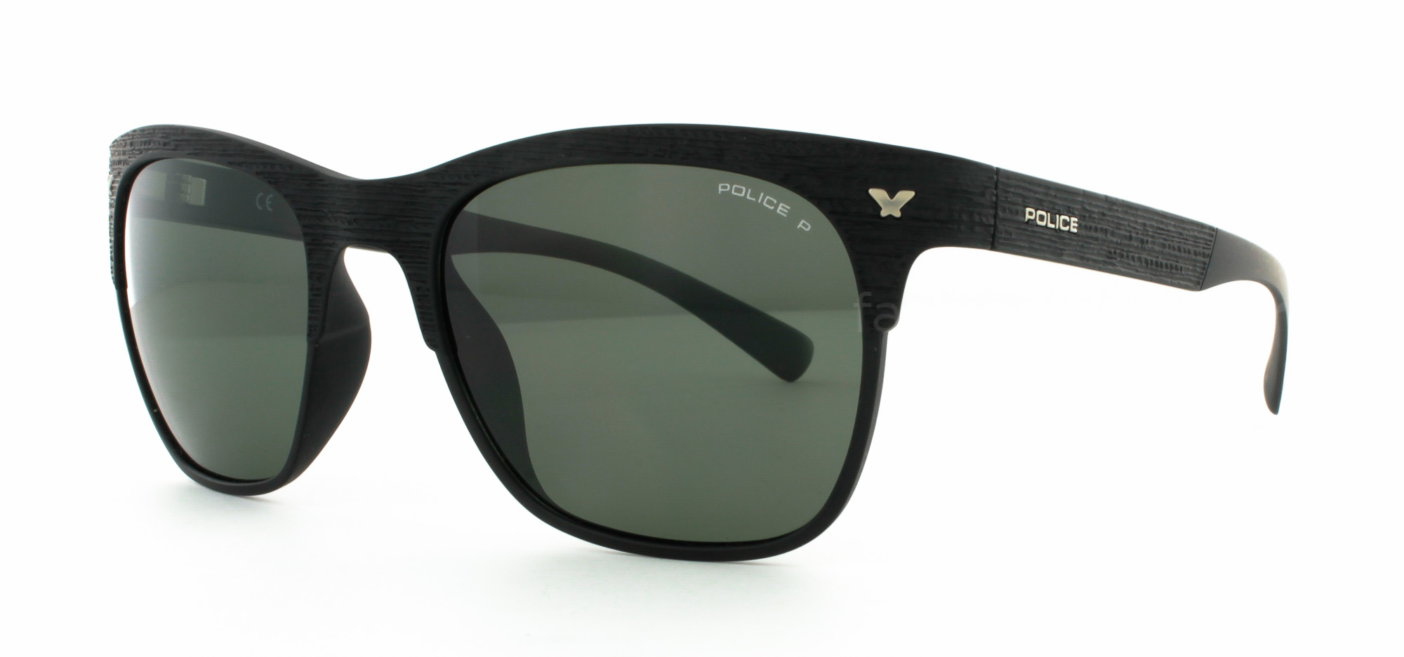  shiny matte black/grey green polarised