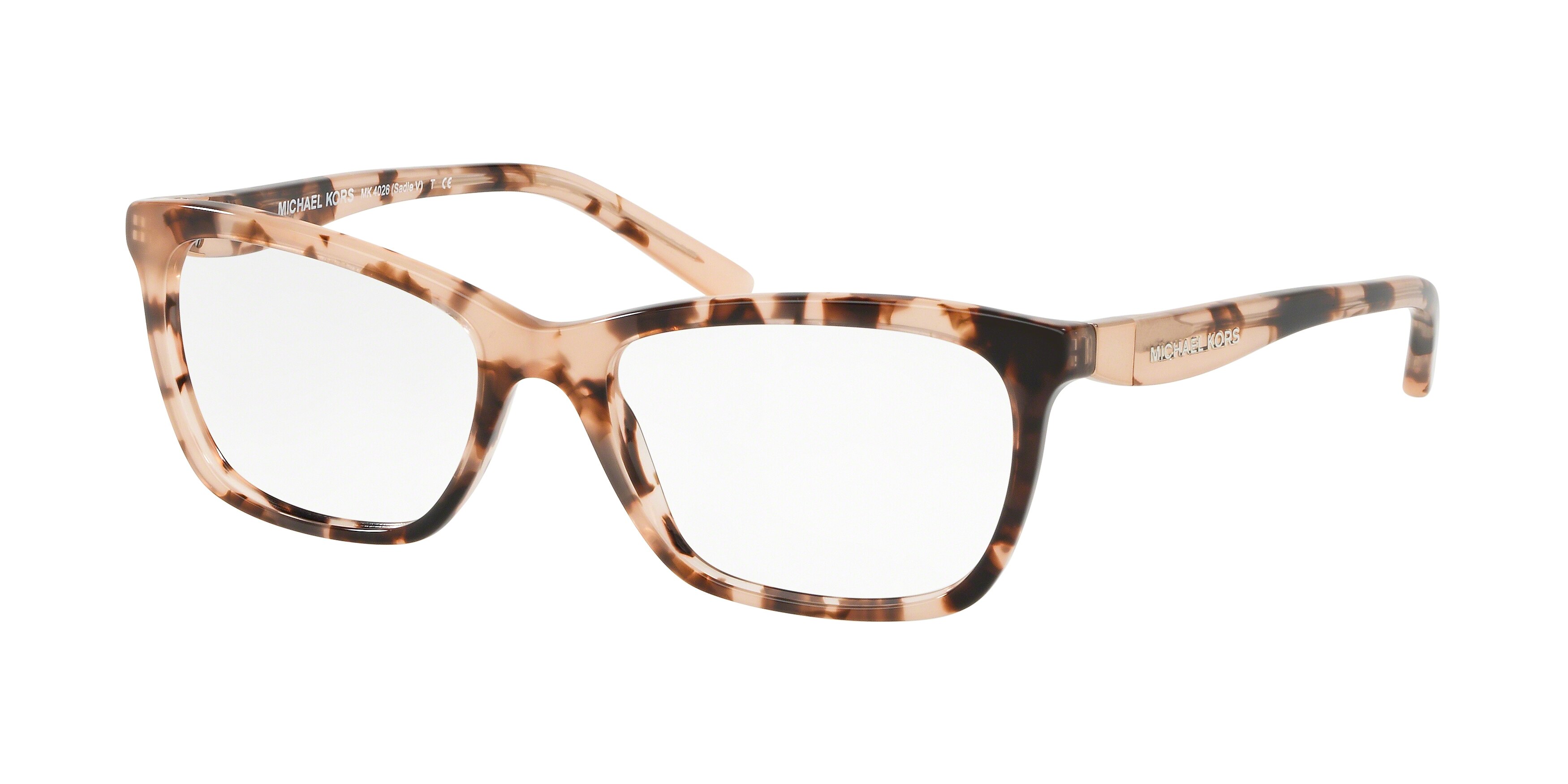  clear/pink tortoise acetate