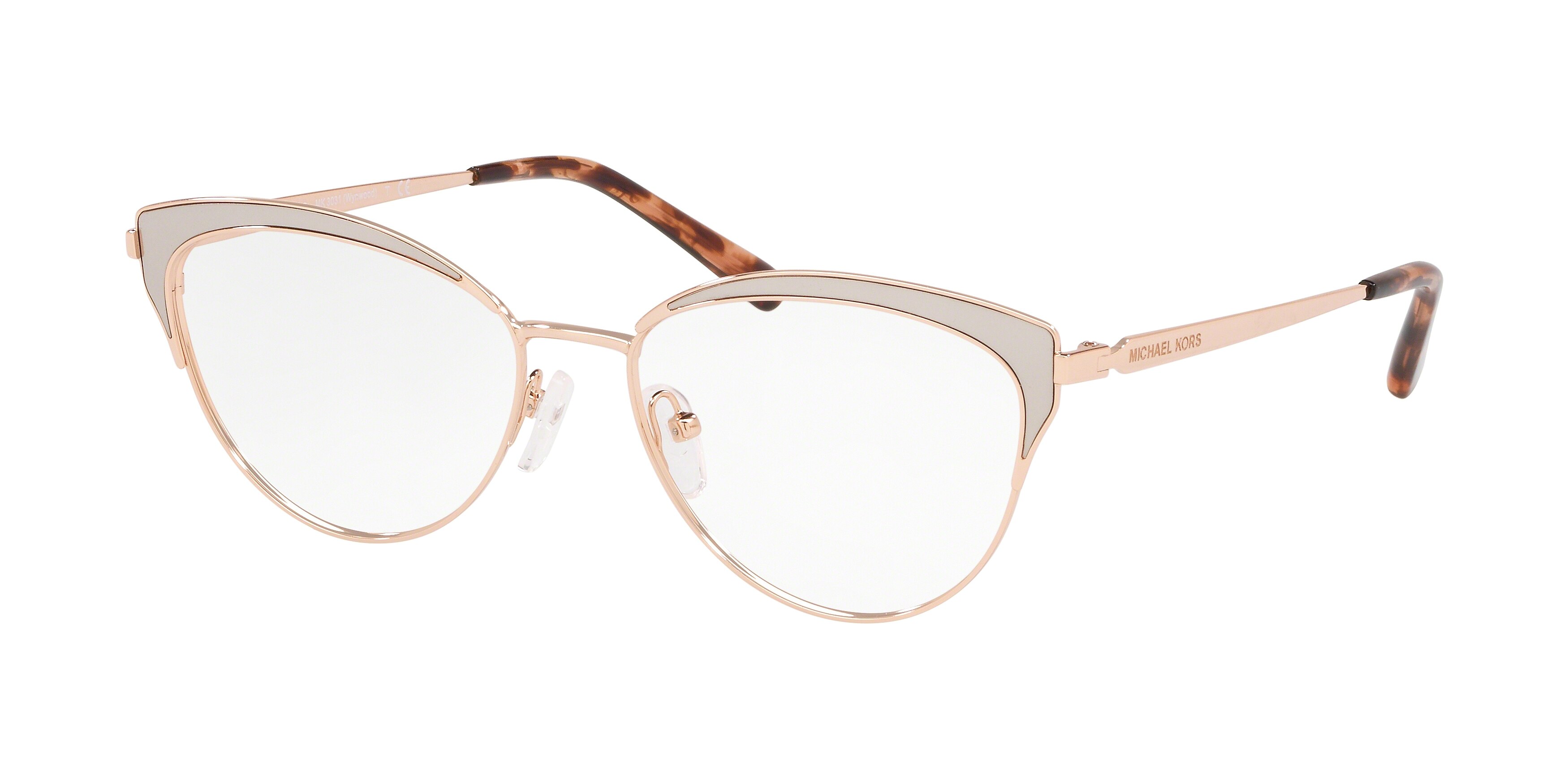  clear/rose gold