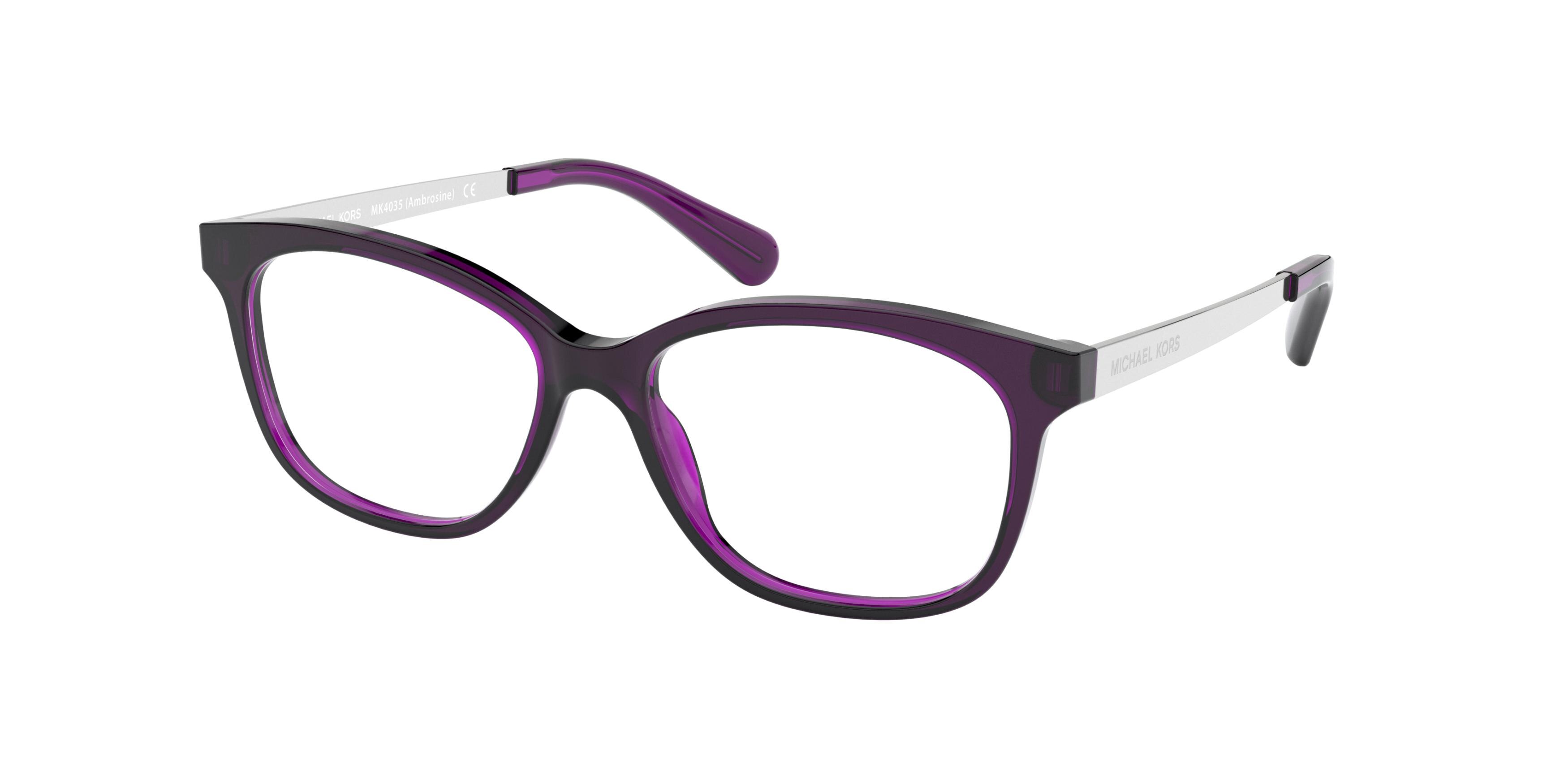  clear/transparent purple