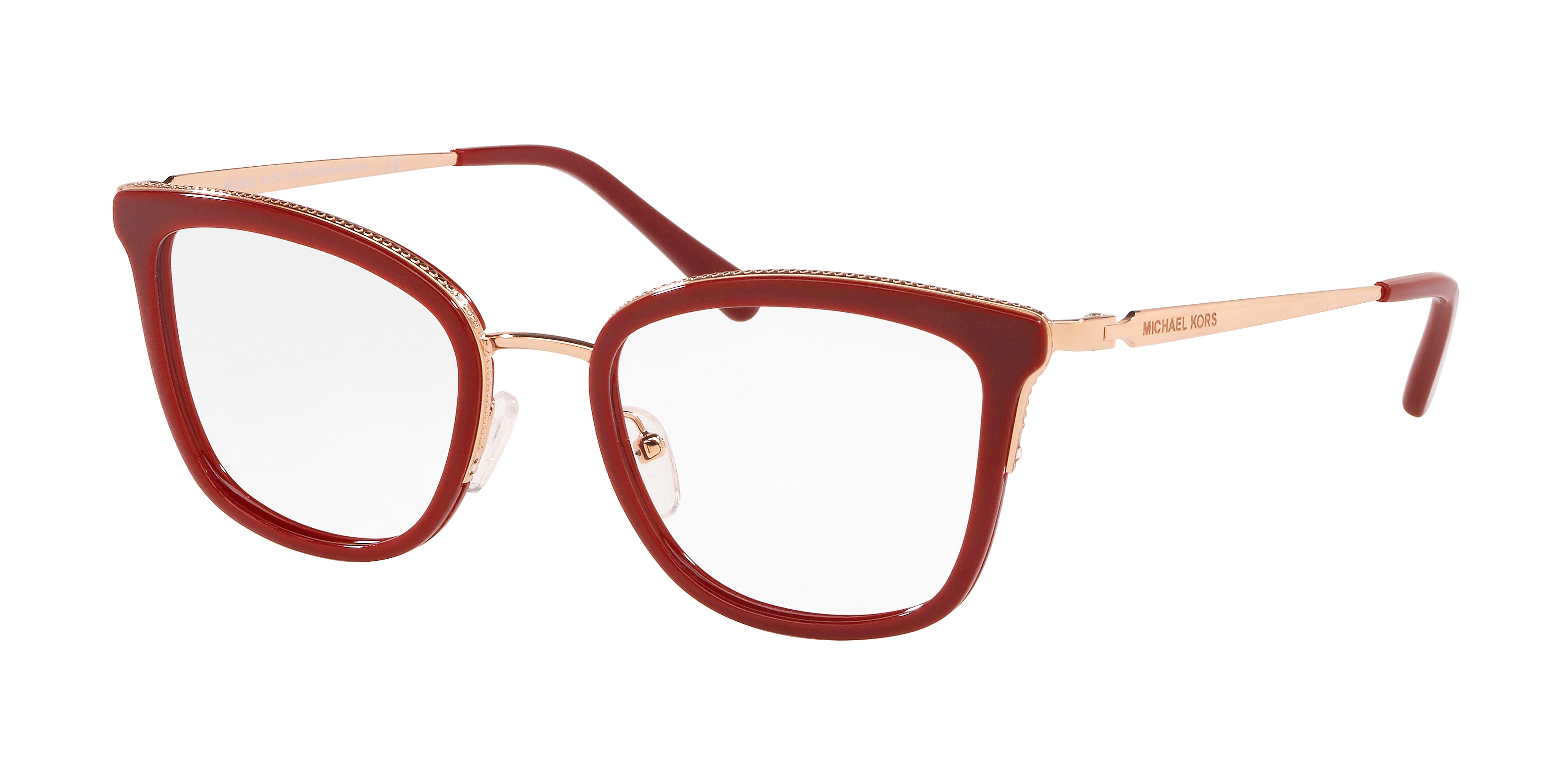  clear/rose gold