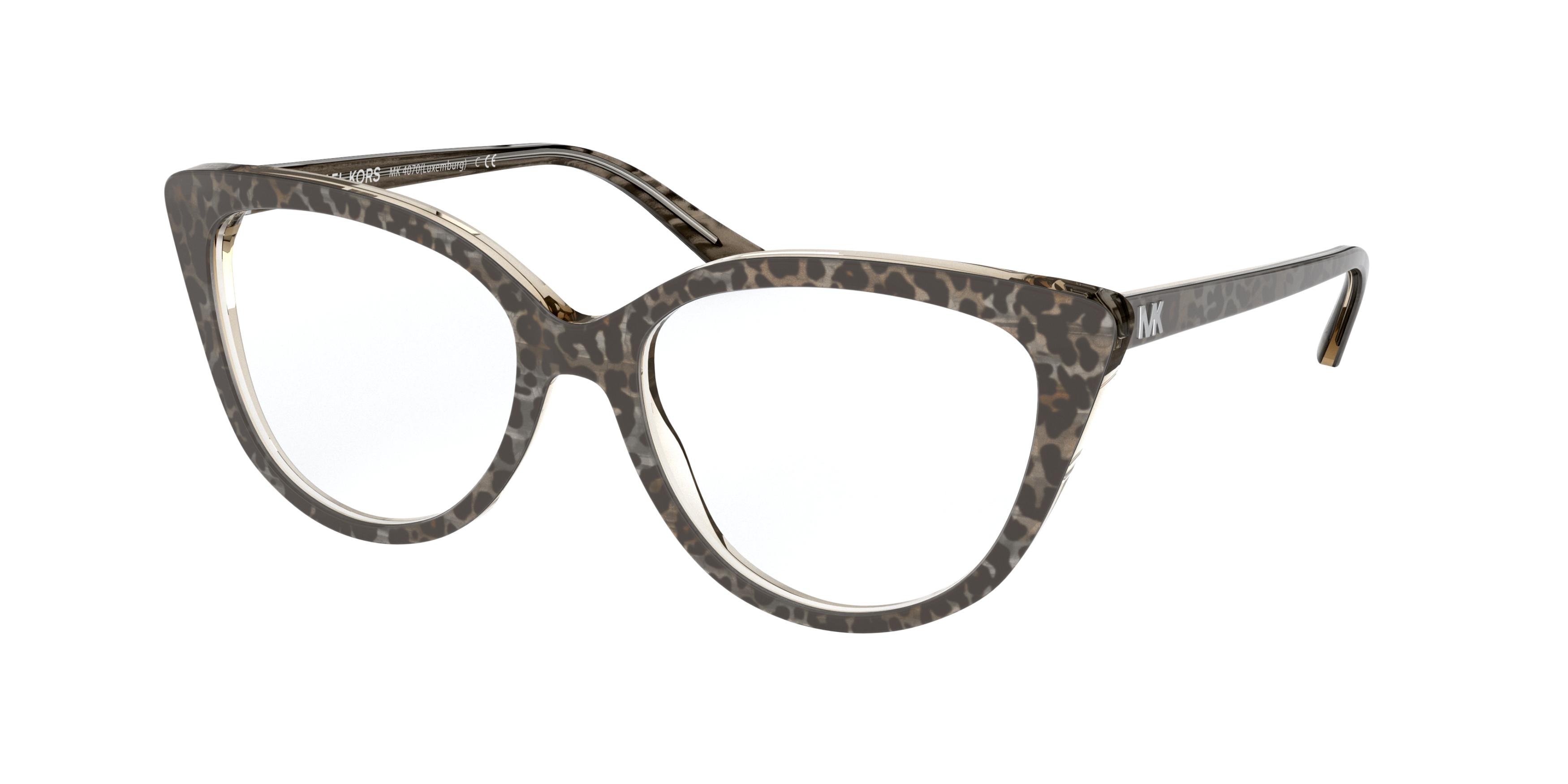  clear/black gunmetal leopard