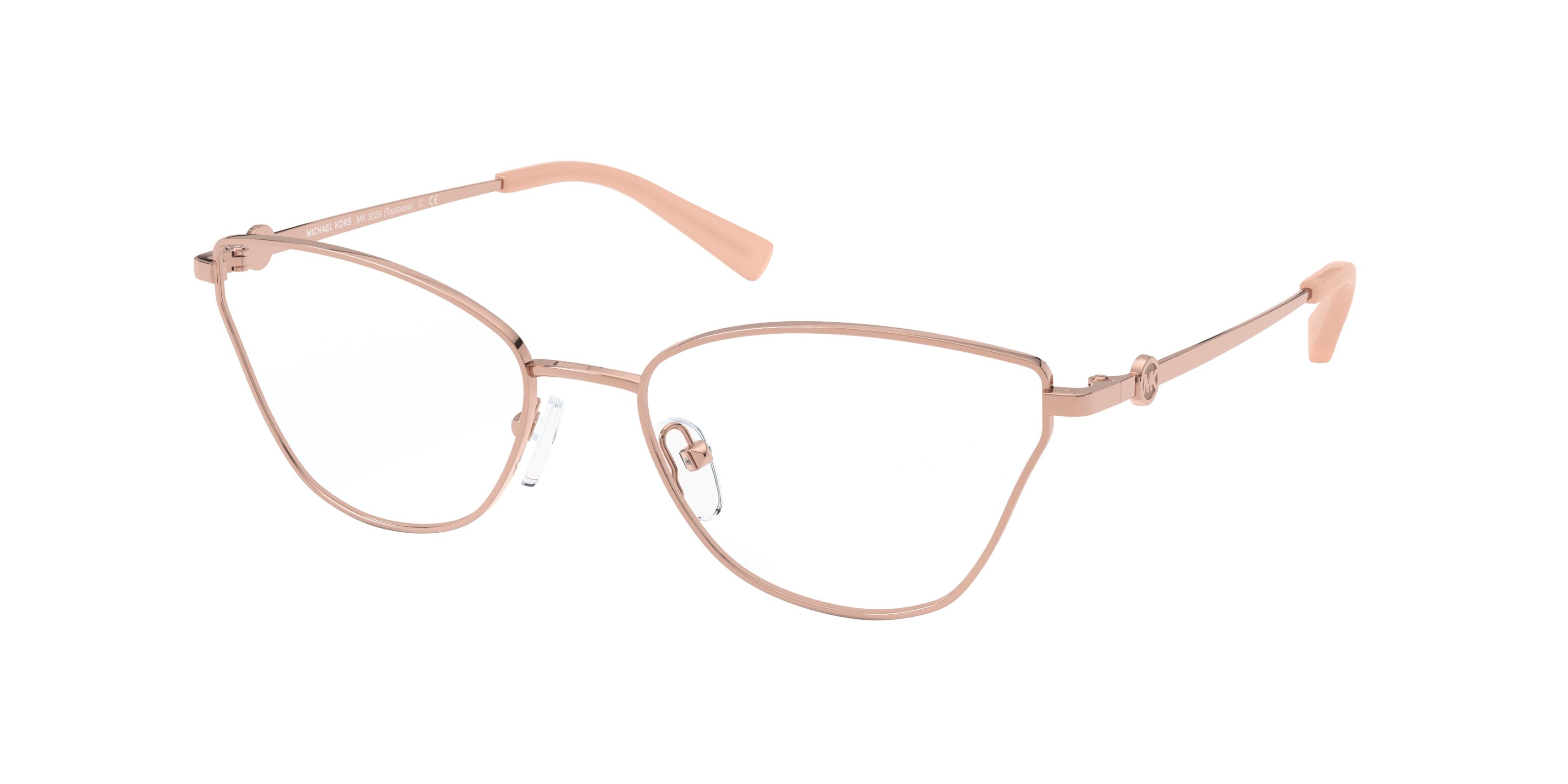  clear/rose gold