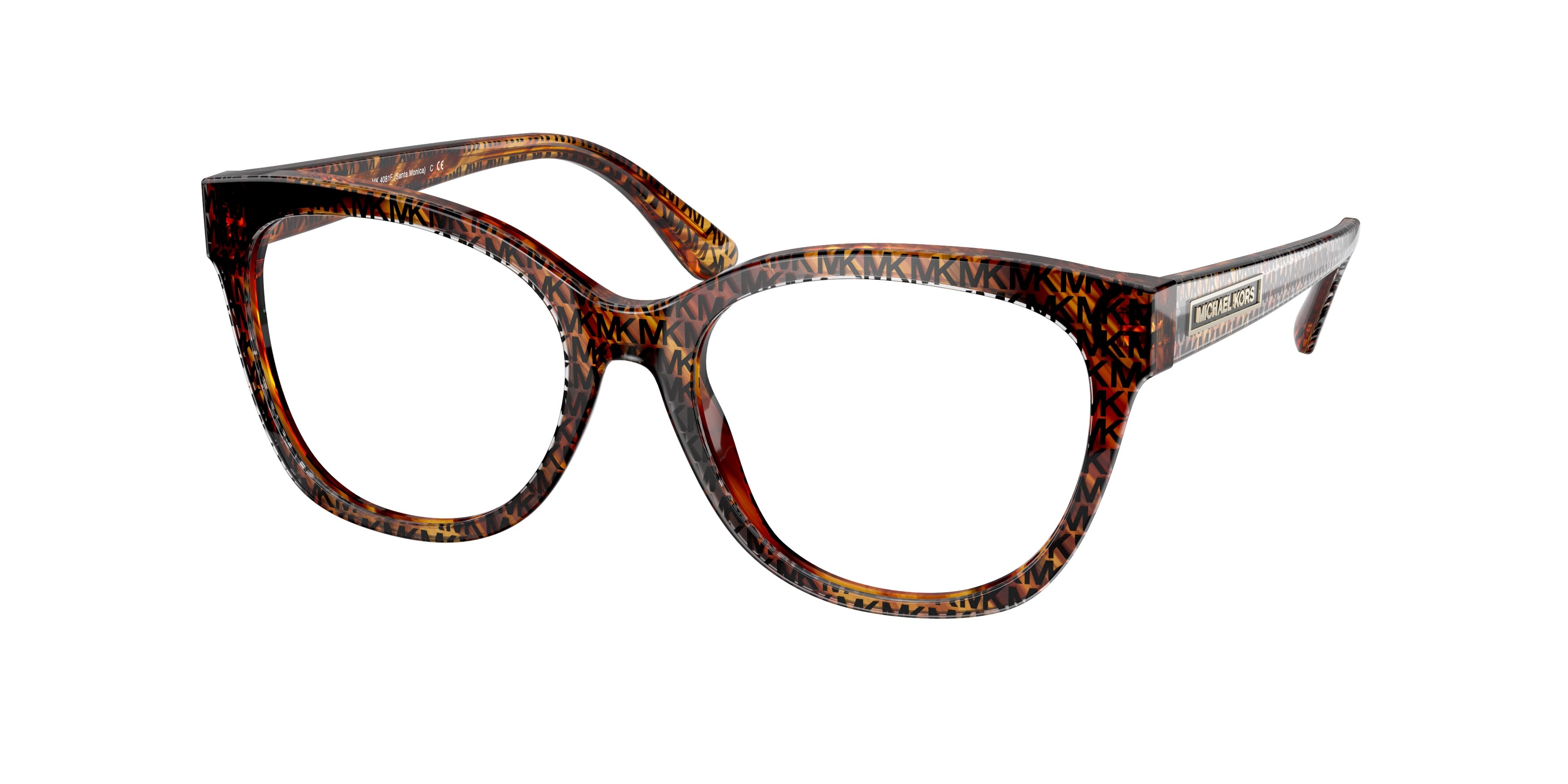  clear/mk logo print tortoise
