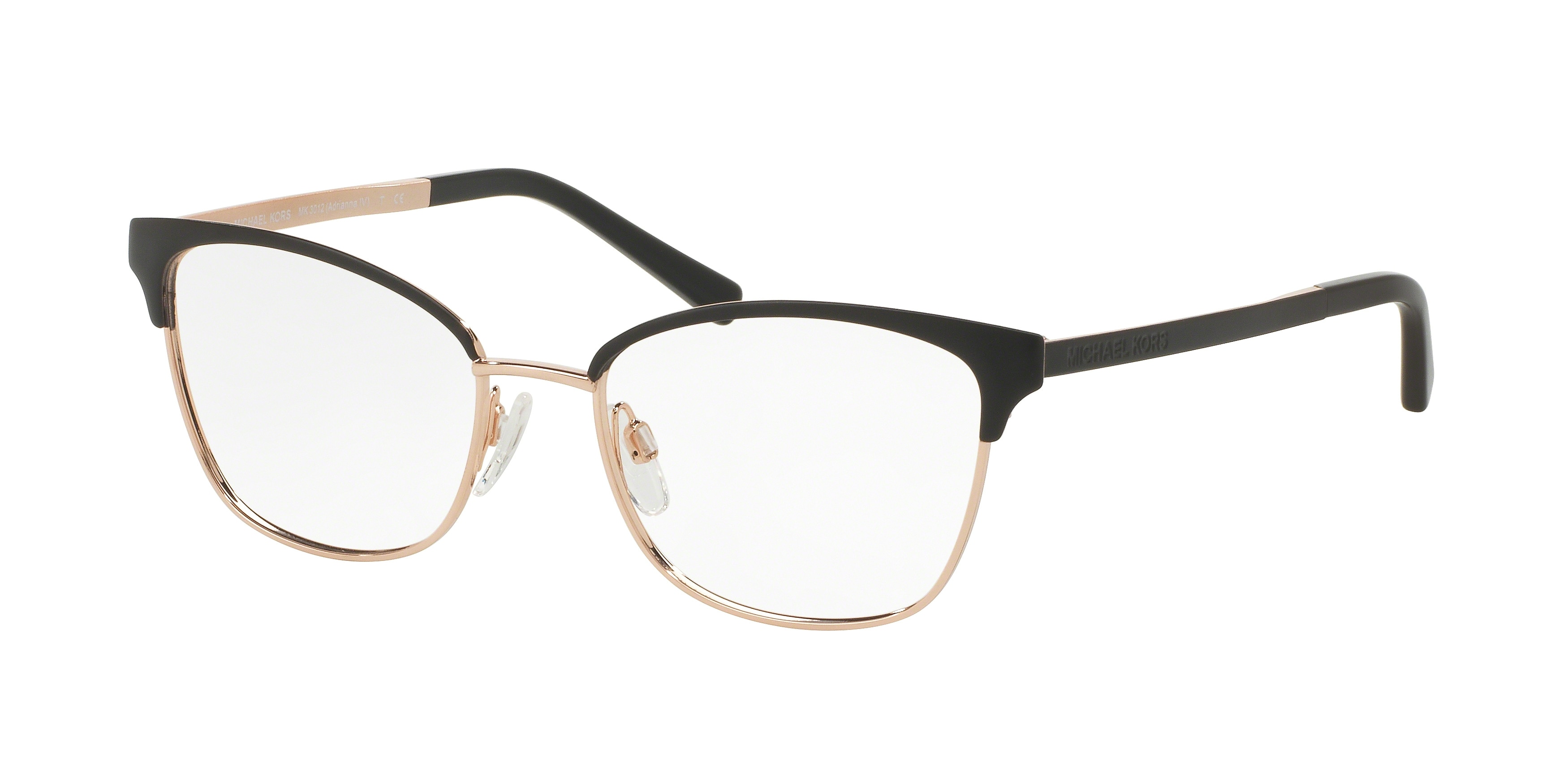  clear/matte blackrose gold