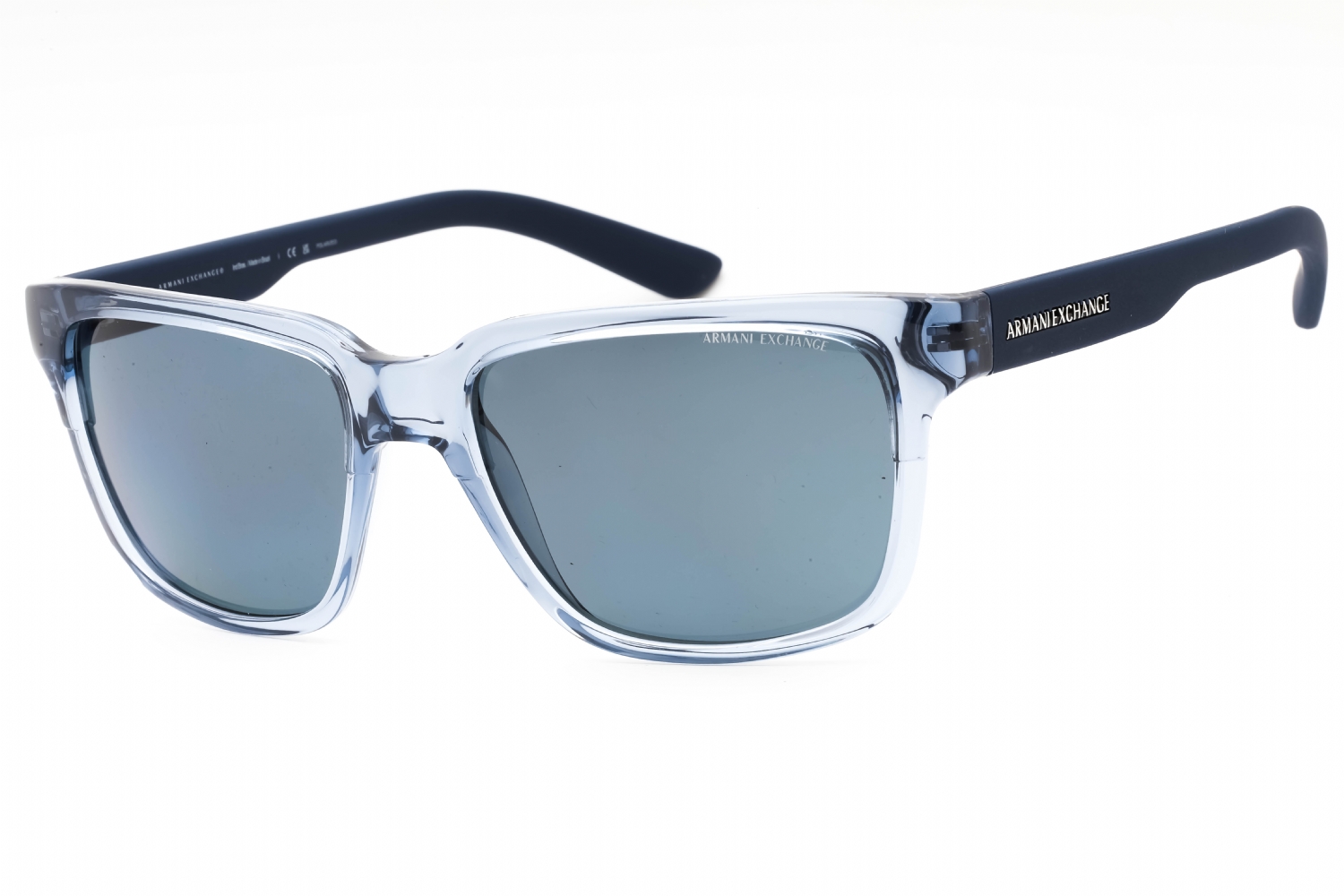  dark blue polarized/shiny transparent blue