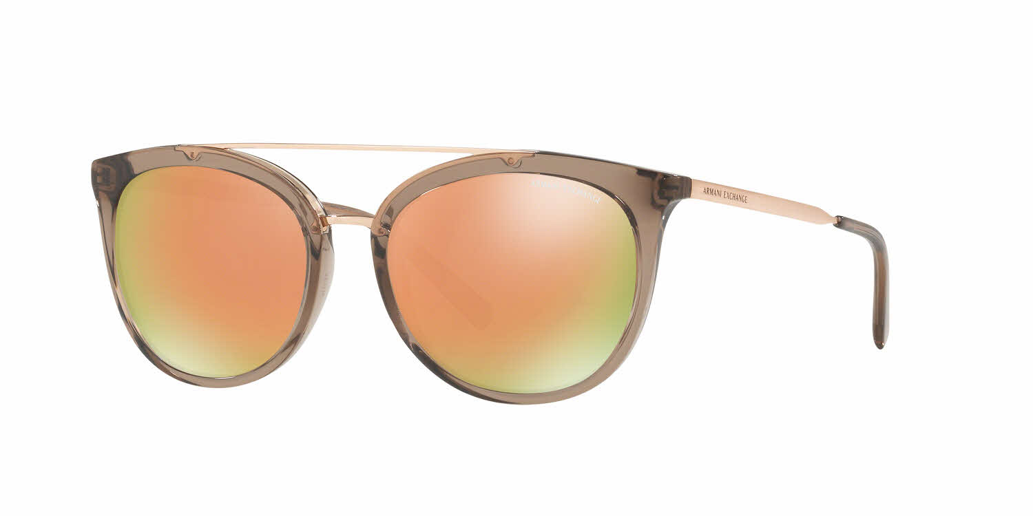  grey mirror rose gold lens/transparent tundra brown