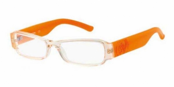  clear/beige crystal orange