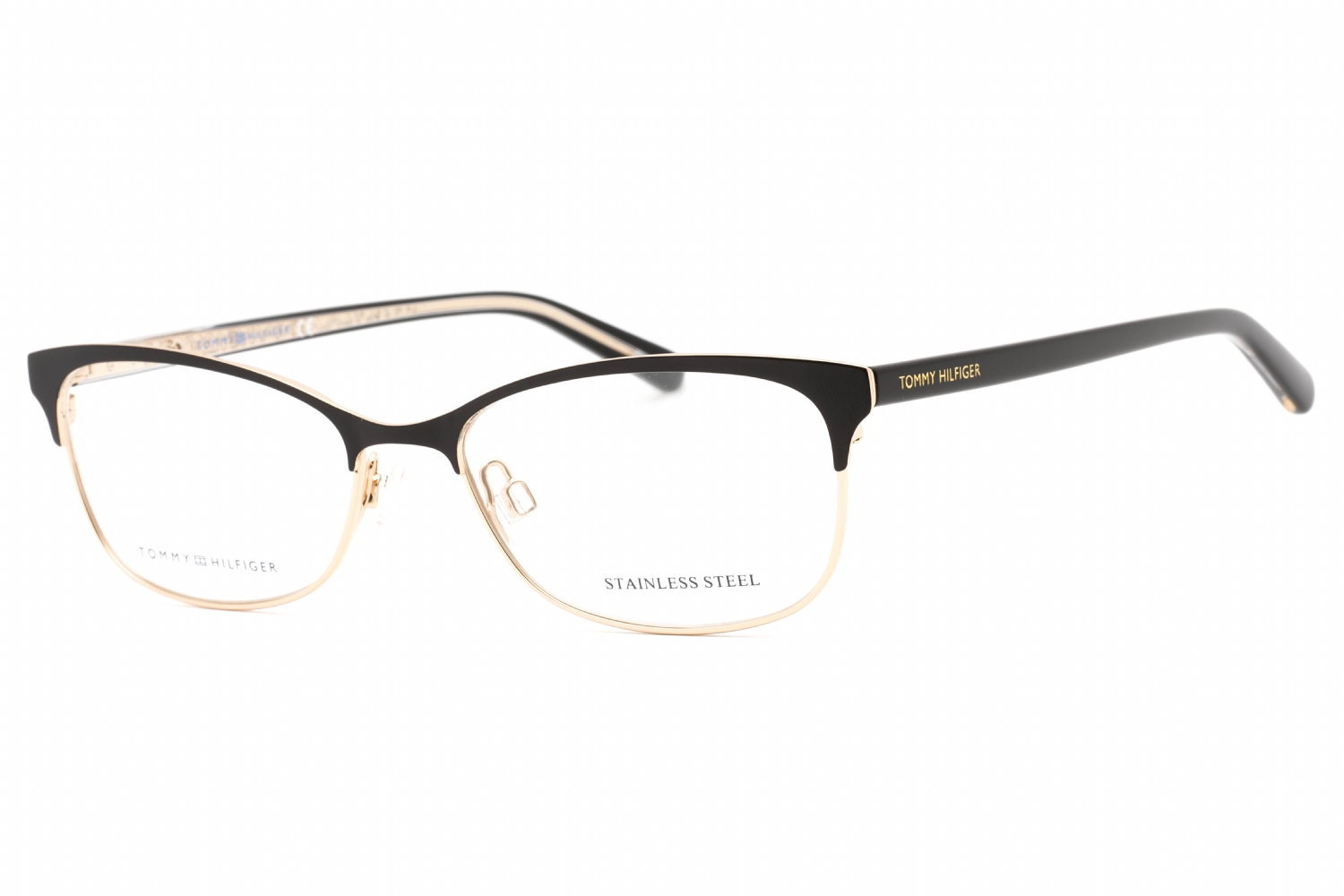 clear demo lens/black crystal