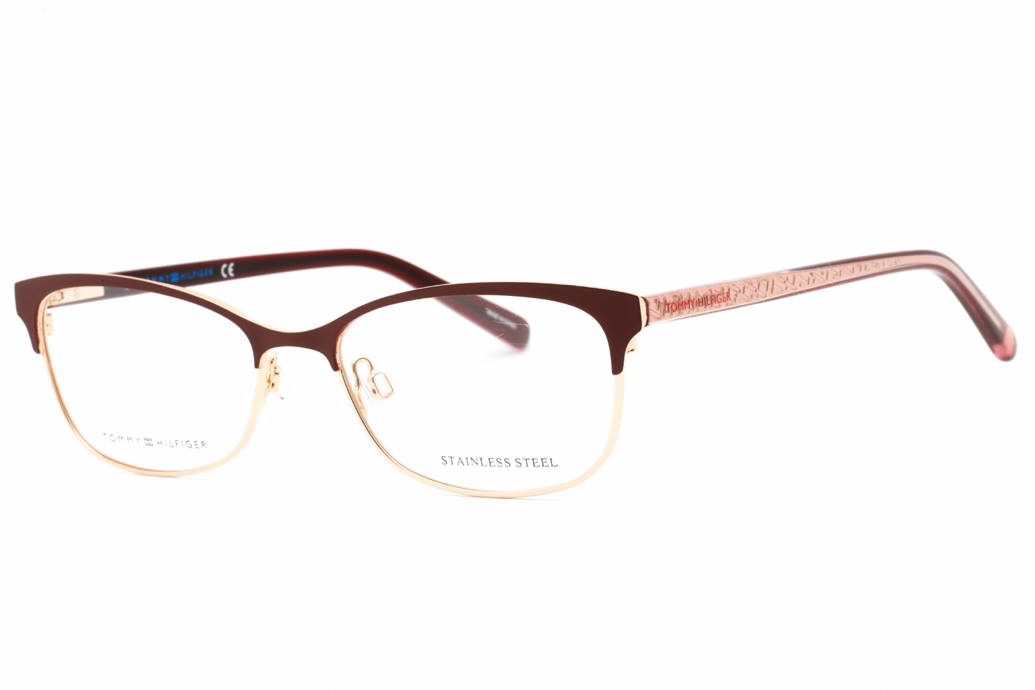  clear demo lens/red gold