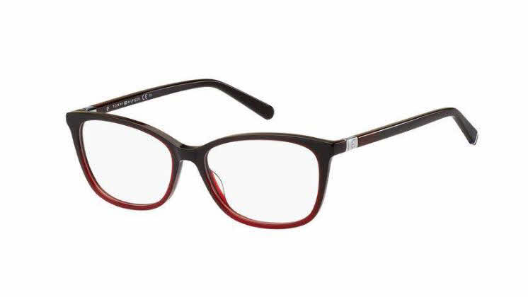  clear lens/burgundy red