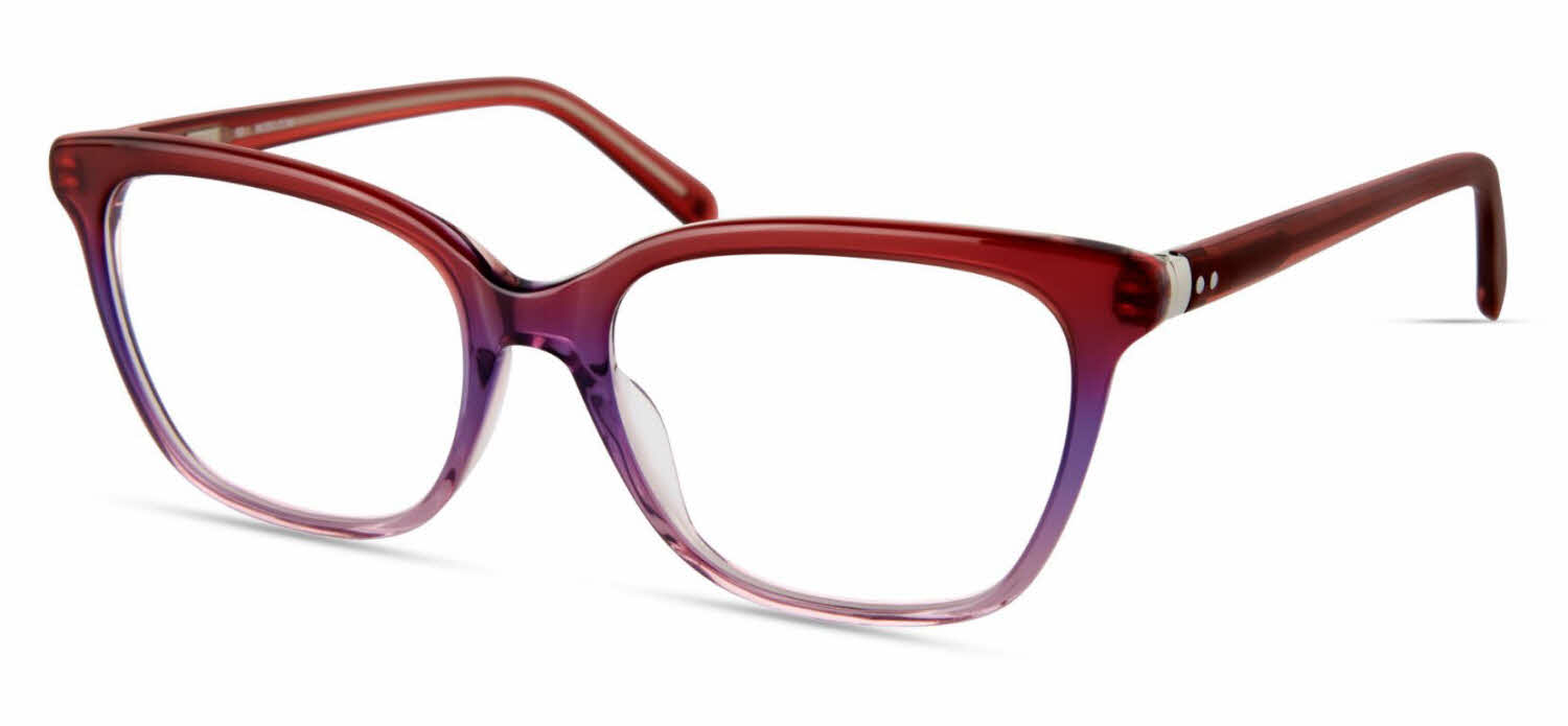  clear lens/burgundy purple gradient