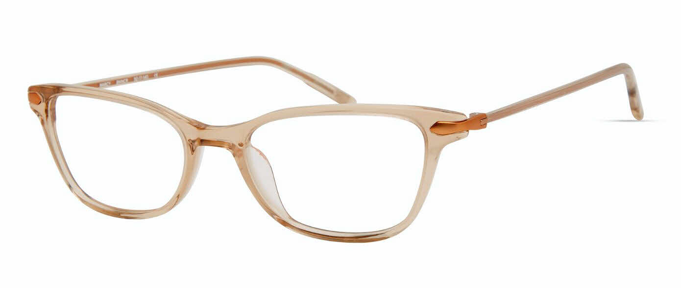  clear lens/light brown crystal