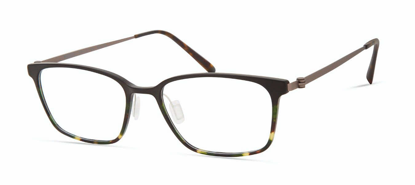  clear lens/matte green tortoise