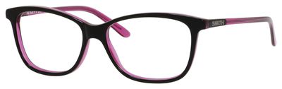  clear/black fuchsia