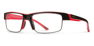  clear/black red