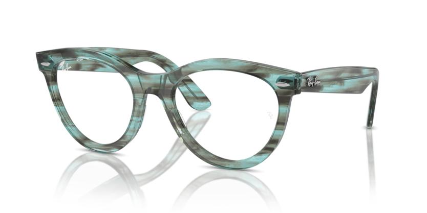  clear/striped transparent green