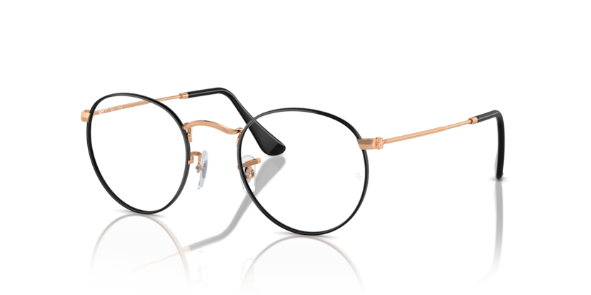  clear/black on rose gold