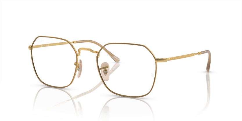  clear/beige on gold