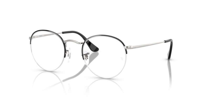  clear/black on silver