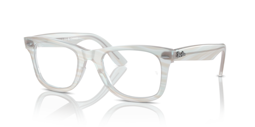  clear/photo striped light blue