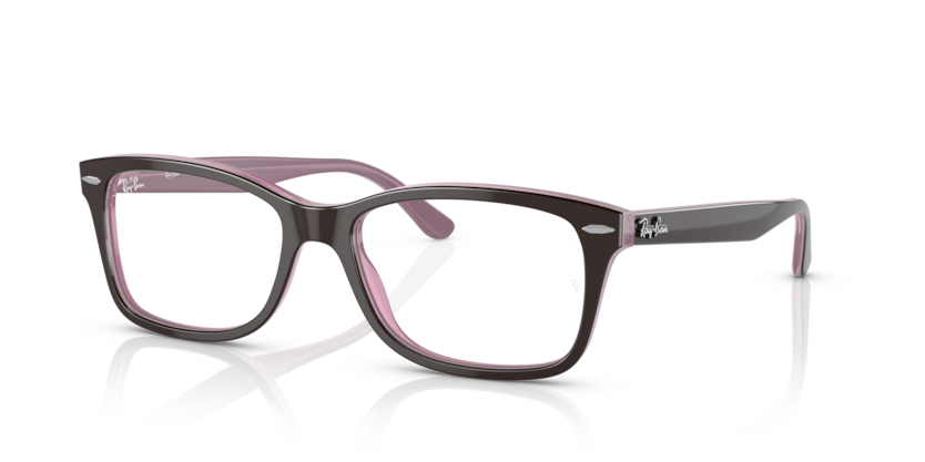  clear/brown on pink
