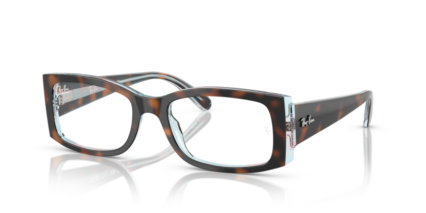  clear/dark havana on multicolor